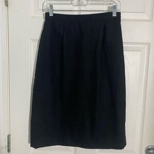 Vintage Wool blend knee length skirt